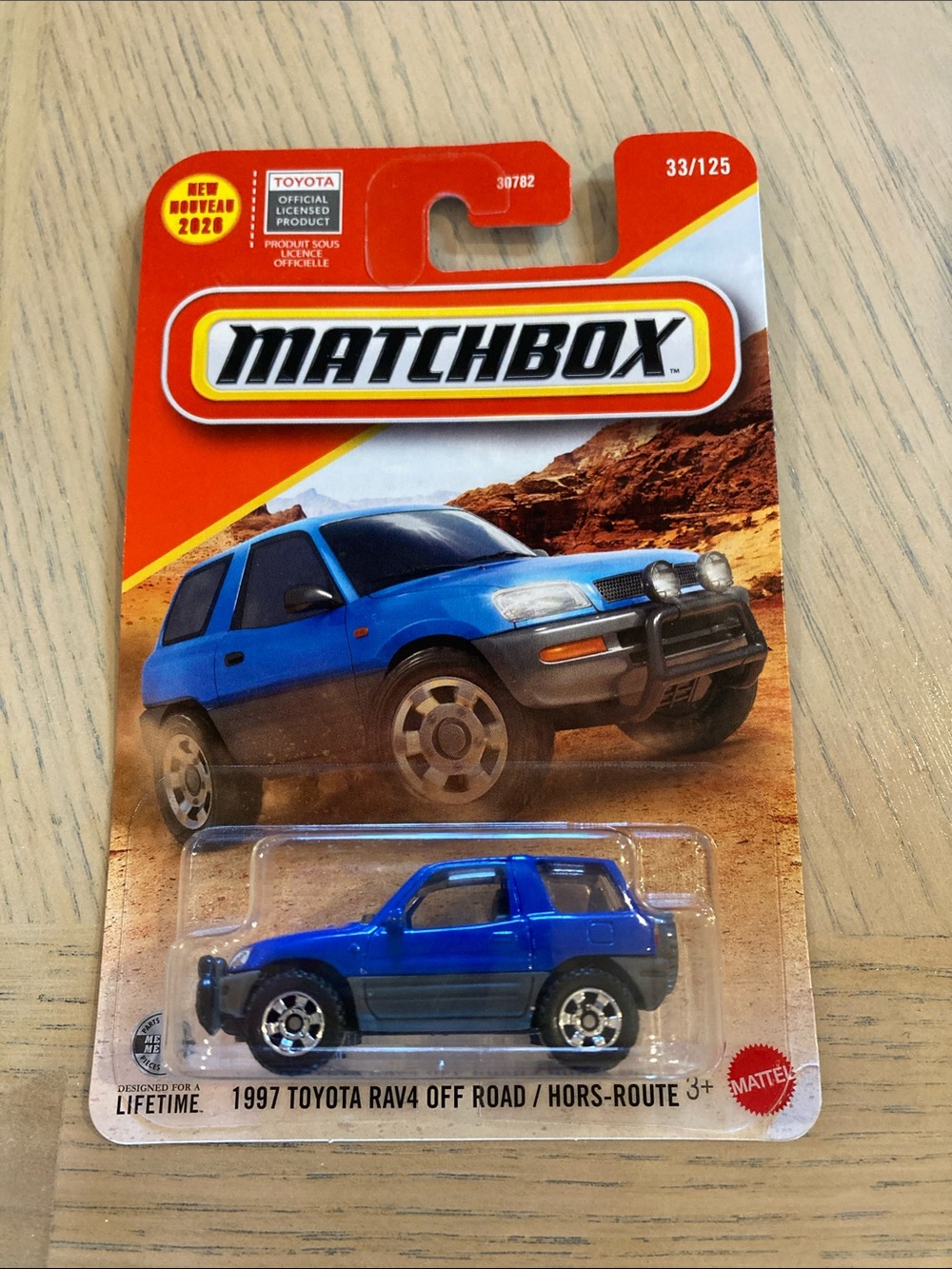 Matchbox 1997 Toyota RAV4 Off-Road Toy - Blue